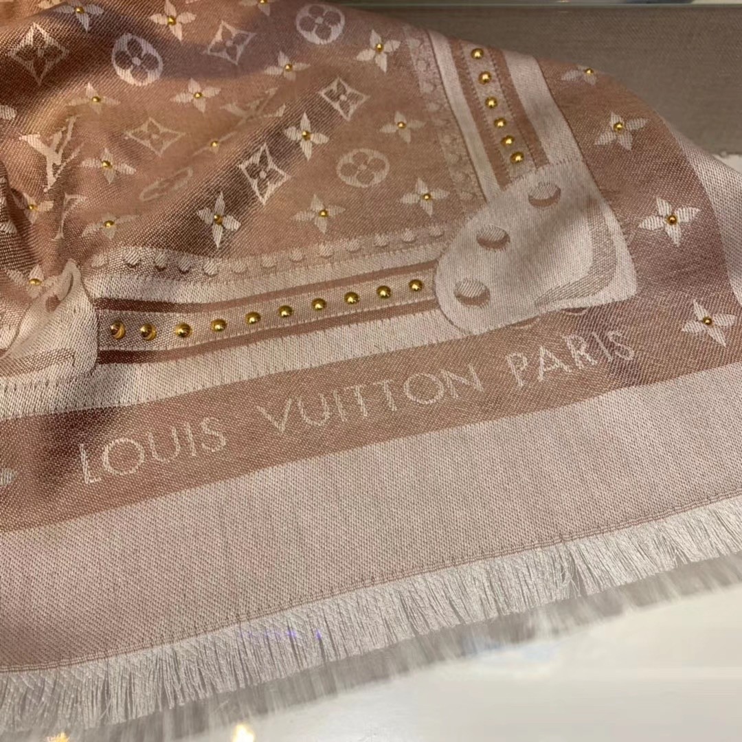 Replica Louis Vuitton Scialle Monogram Studdy Denim Khaki Imitazioni Outlet  Online
