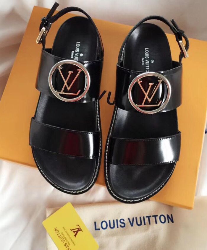 Réplica Louis Vuitton Crossroads sandalia de confort para mujer 1A5BIE  Negro para la venta con precio barato en la tienda de bolsos falsos