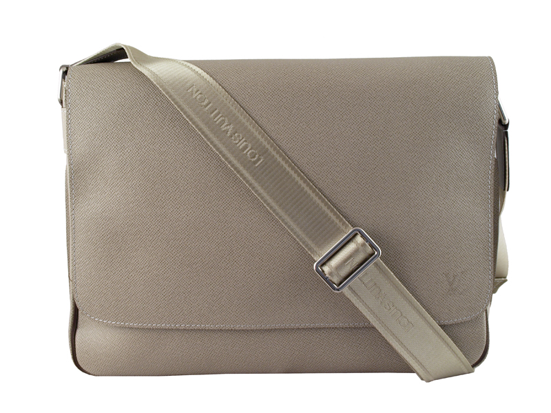 Louis Vuitton Glacier Taiga Leather Roman MM Messenger Bag