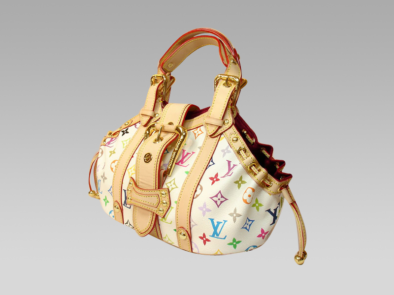 Theda handbag Louis Vuitton White in Fur - 31212757