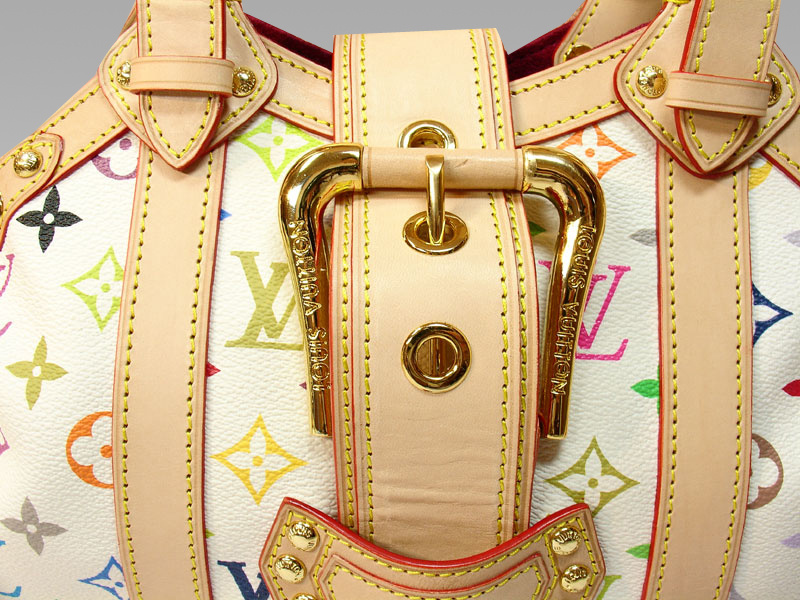 White Louis Vuitton Monogram Multicolore Theda PM Handbag – Designer Revival