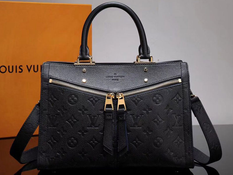 Louis Vuitton Sully Monogram Empreinte PM Noir Black in Leather