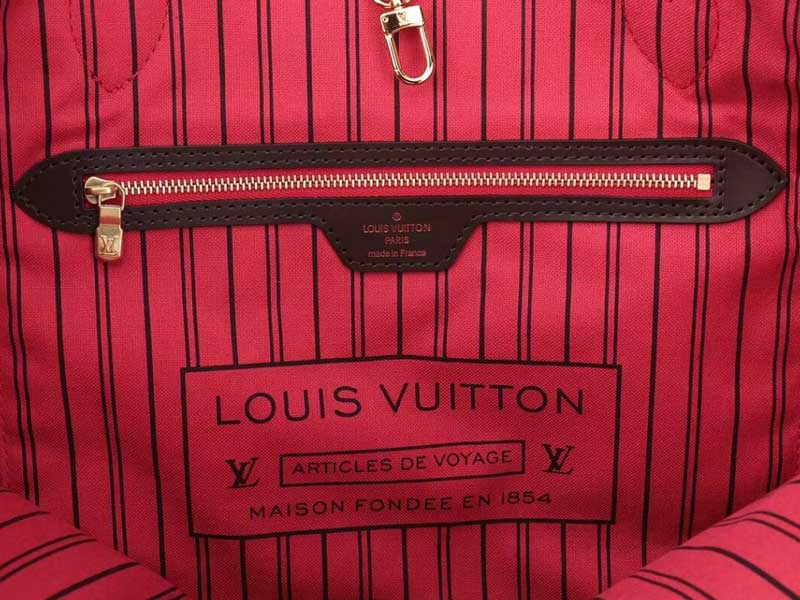 Replica Louis Vuitton Neverfull MM Bag Damier Ebene N41358 BLV113
