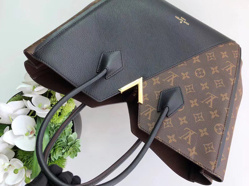 LOUIS VUITTON KIMONO MM Monogram Calf Noir Shoulder Bag M40460