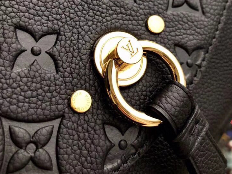 High Quality Replica Louis Vuitton Monogram Empreinte Leather Blanche Bb Black m43624 -Fake Bags ...