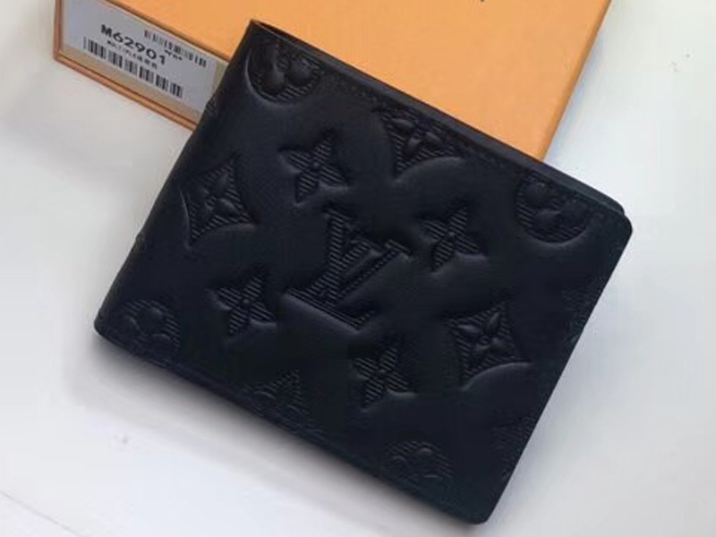 Louis Vuitton Black Monogram Shadow Calfskin Multiple Wallet, myGemma, JP