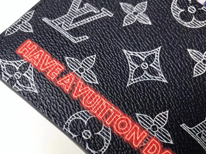 Pre-owned Louis Vuitton Multiple Wallet Monogram Upside Down Ink Navy, ModeSens