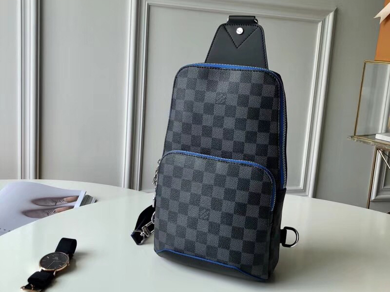 Replica Louis Vuitton Avenue Sling Bag In Taiga Leather M30801