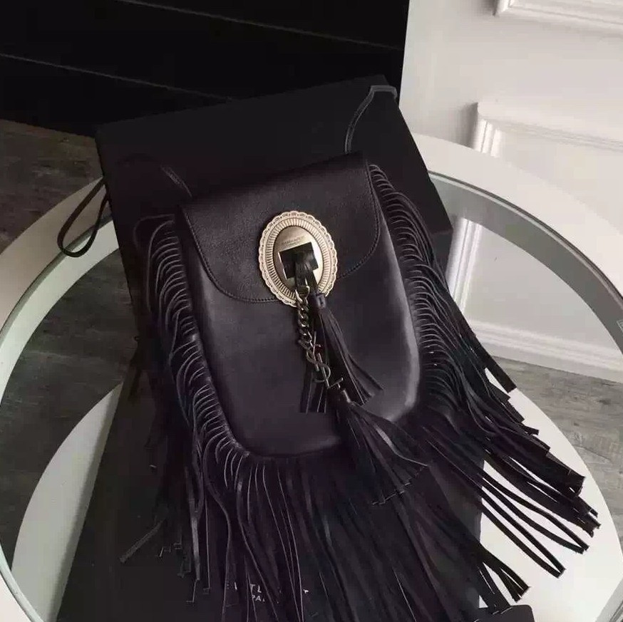 Replica/imitation Bags/Sac Yves Saint Laurent Anita Fringed Flat Bag In ...